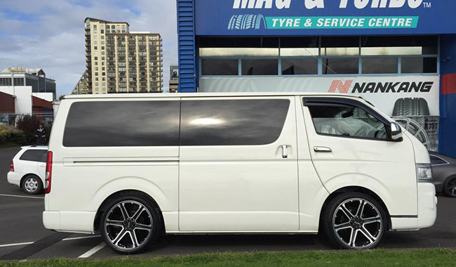 Toyota Hiace on Advanti Racing Monsoon