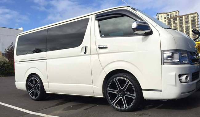 Toyota Hiace on Advanti Racing Monsoon